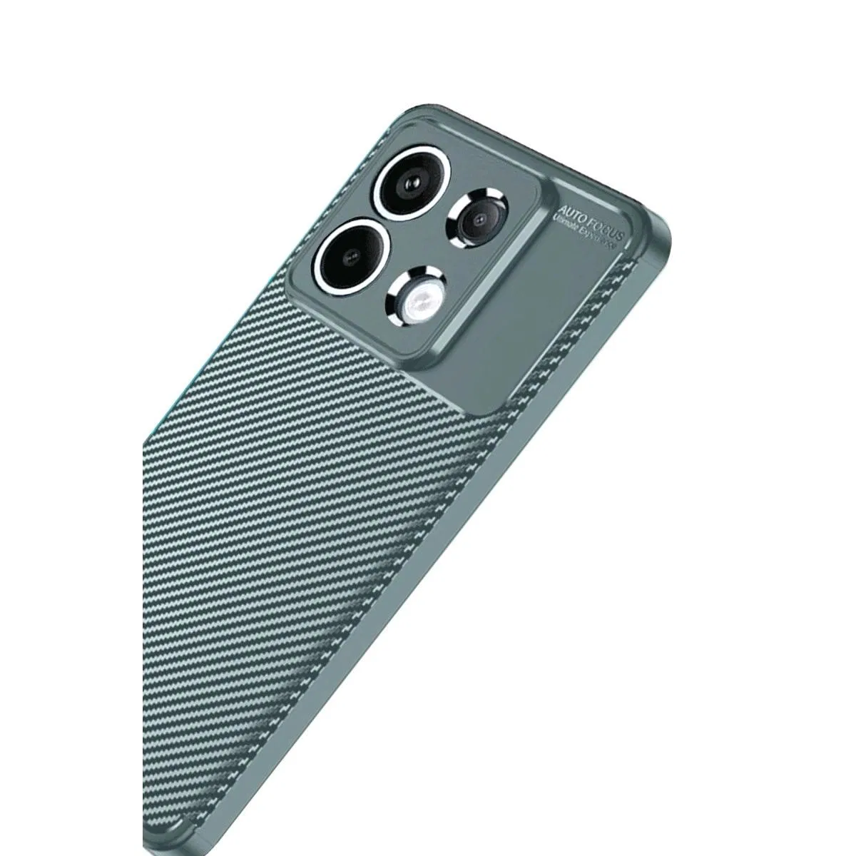 Xiaomi Redmi Note 13 Pro 4g Kılıf Auto Focus Karbon Kapak - Gri görsel 3
