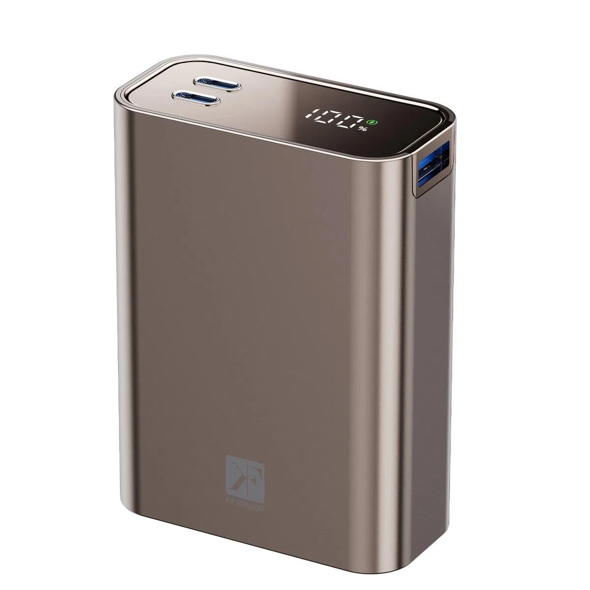Pw501 20. 000 Mah Dijital Göstergeli 2 Adet 45w Type-c Ve 22. 5w Usb Çıkışlı Şarj Pd Hızlı Şarj Powerbank - Titanyum