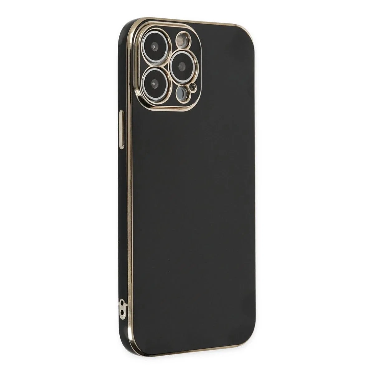 Apple İphone 15 Pro Max Kılıf Volet Silikon - Siyah görsel 3
