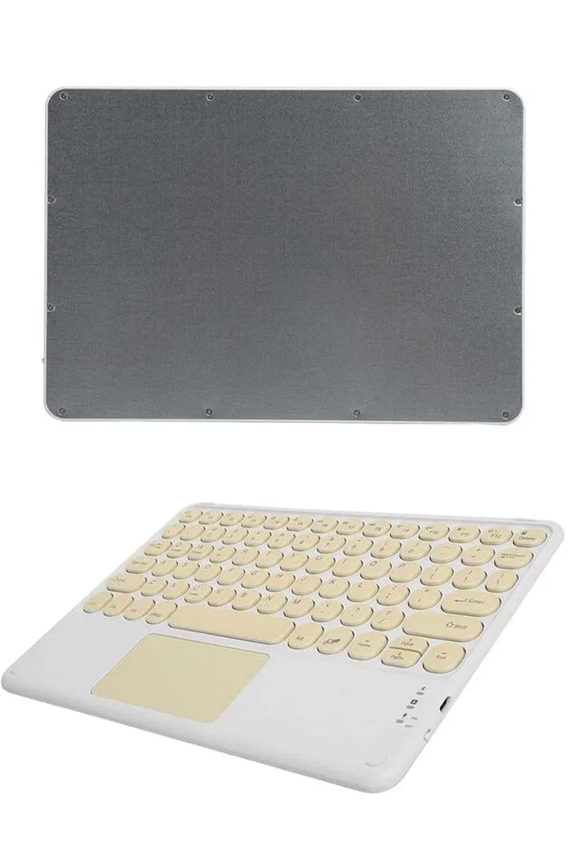 Touchpad Uyumlu Bluetooth Klavye Slim Kablosuz Wifi Q Klavye görsel 5