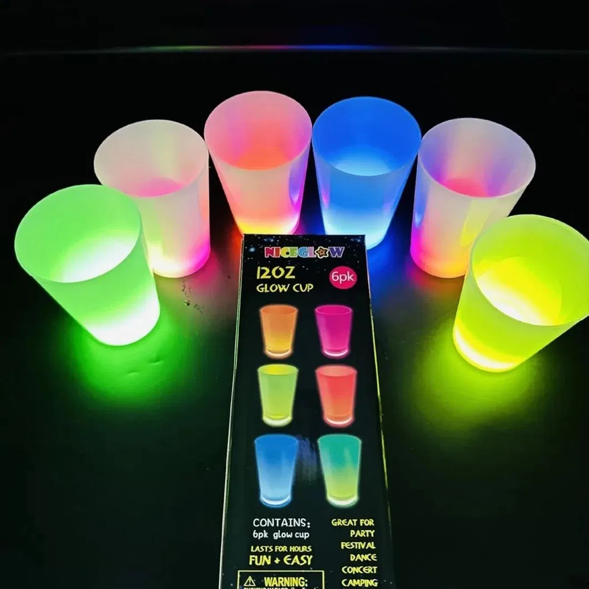 Glow Partisi Bardakları 6 Renk 6 Adet 1. 5 Oz 4. 5 X 6. 5 Cm görsel 3