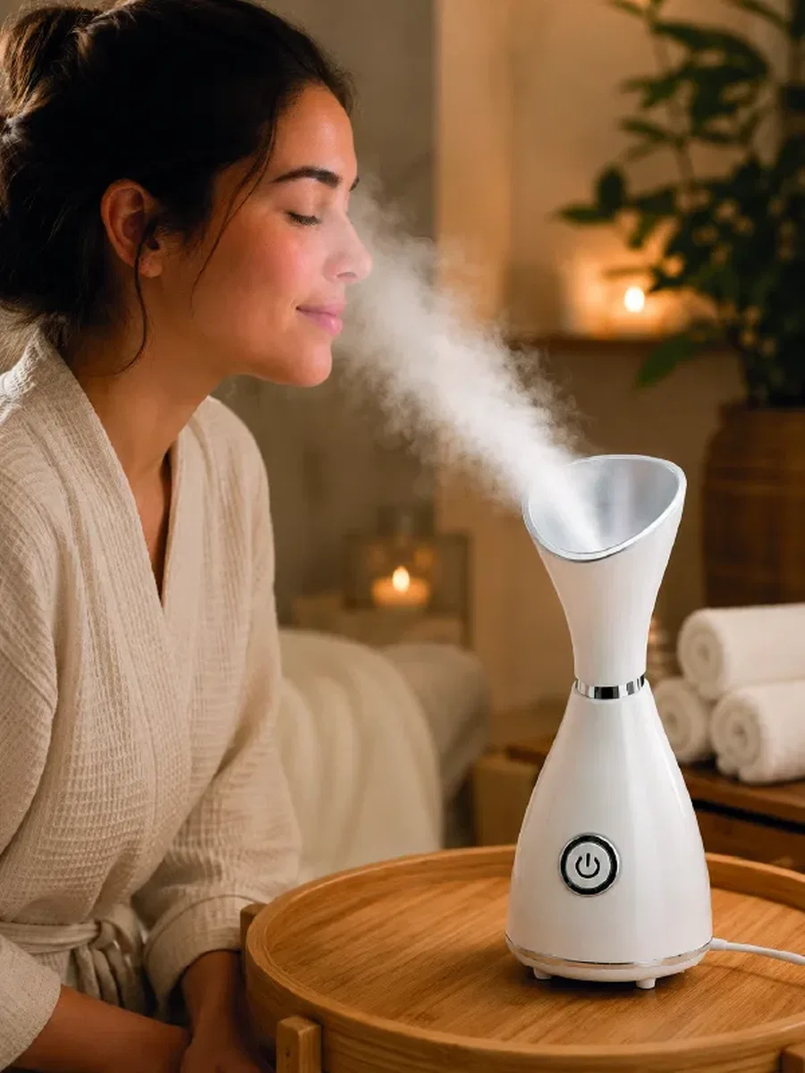 Nano İyonik Buhar Cihazı Tek Tuşla Kullanım Yüz Bakım Makinesi görsel 3