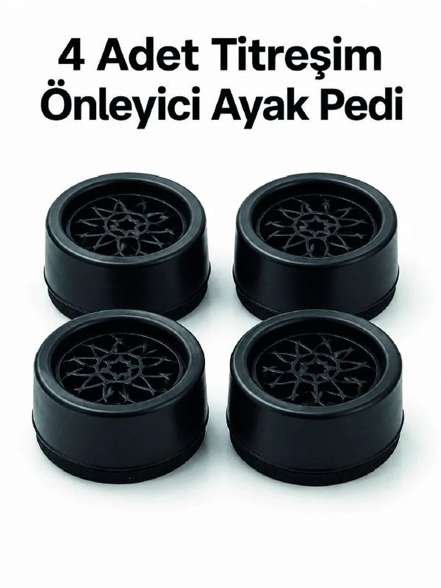 4'lü Set Çamaşır Makinesi Titreşim Önleyici Ped