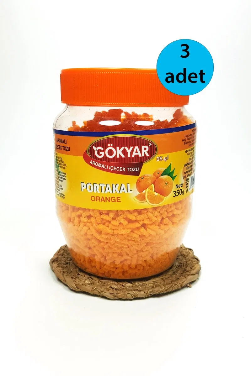 3 Adet Portakal Aromalı Toz Içecek et 3x350 gr