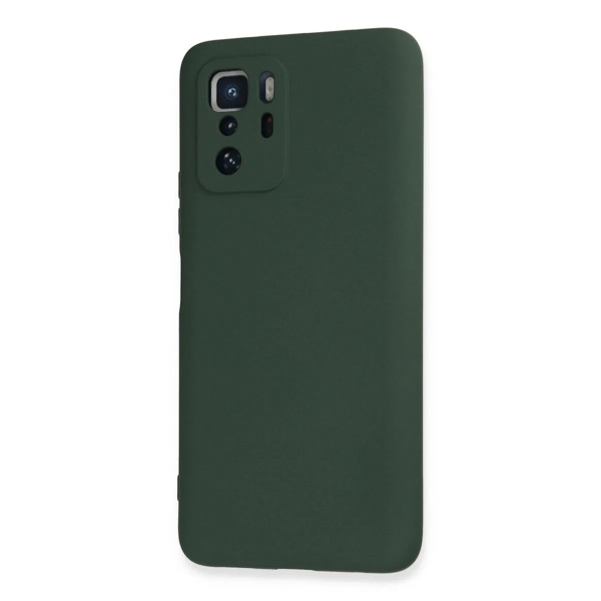 Xiaomi Poco X3 Gt Kılıf Nano İçi Kadife Silikon - Koyu Yeşil görsel 3