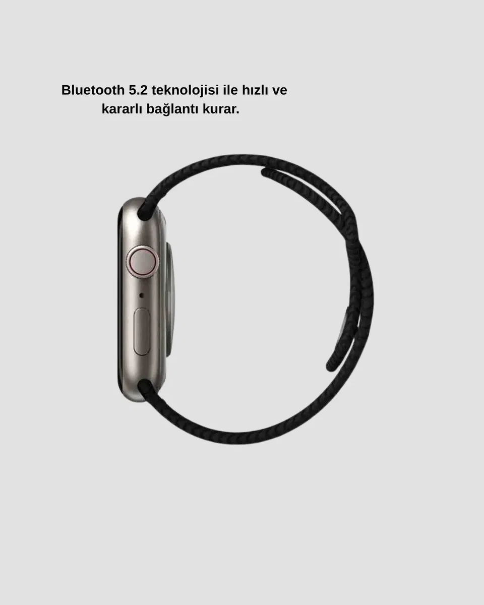 Bluetooth 5. 2 Akıllı Saat Kablosuz Şarjlı Sesli Asistanlı 420 mAh Günlük Kullanım görsel 4