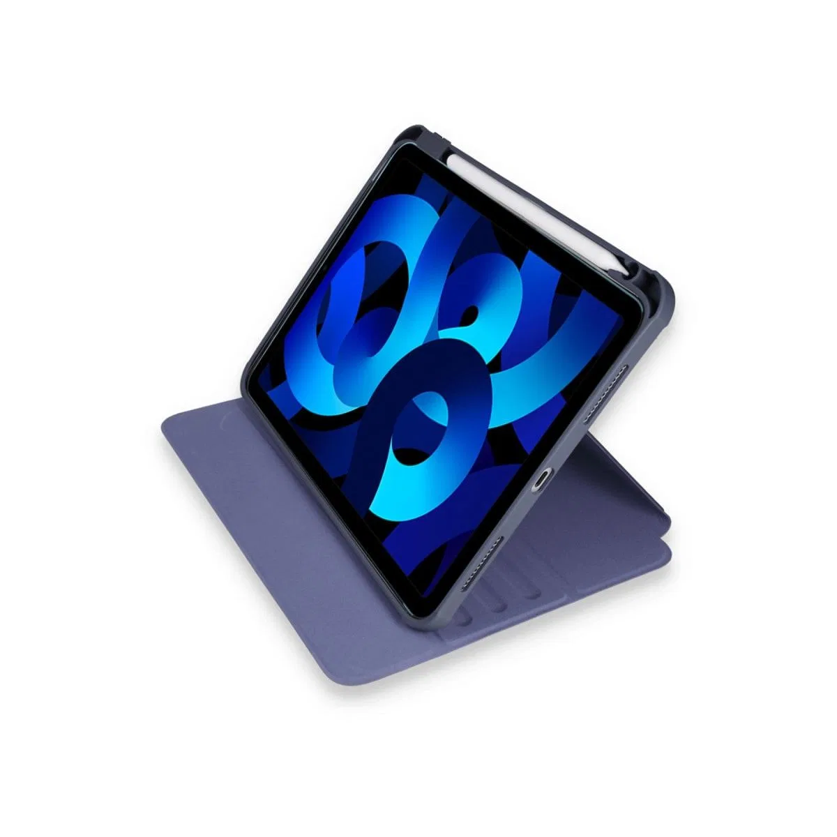 Apple İpad Pro 11 (2021) Kılıf Ling 360 Kalemlikli Tablet Kılıf - Lacivert görsel 2