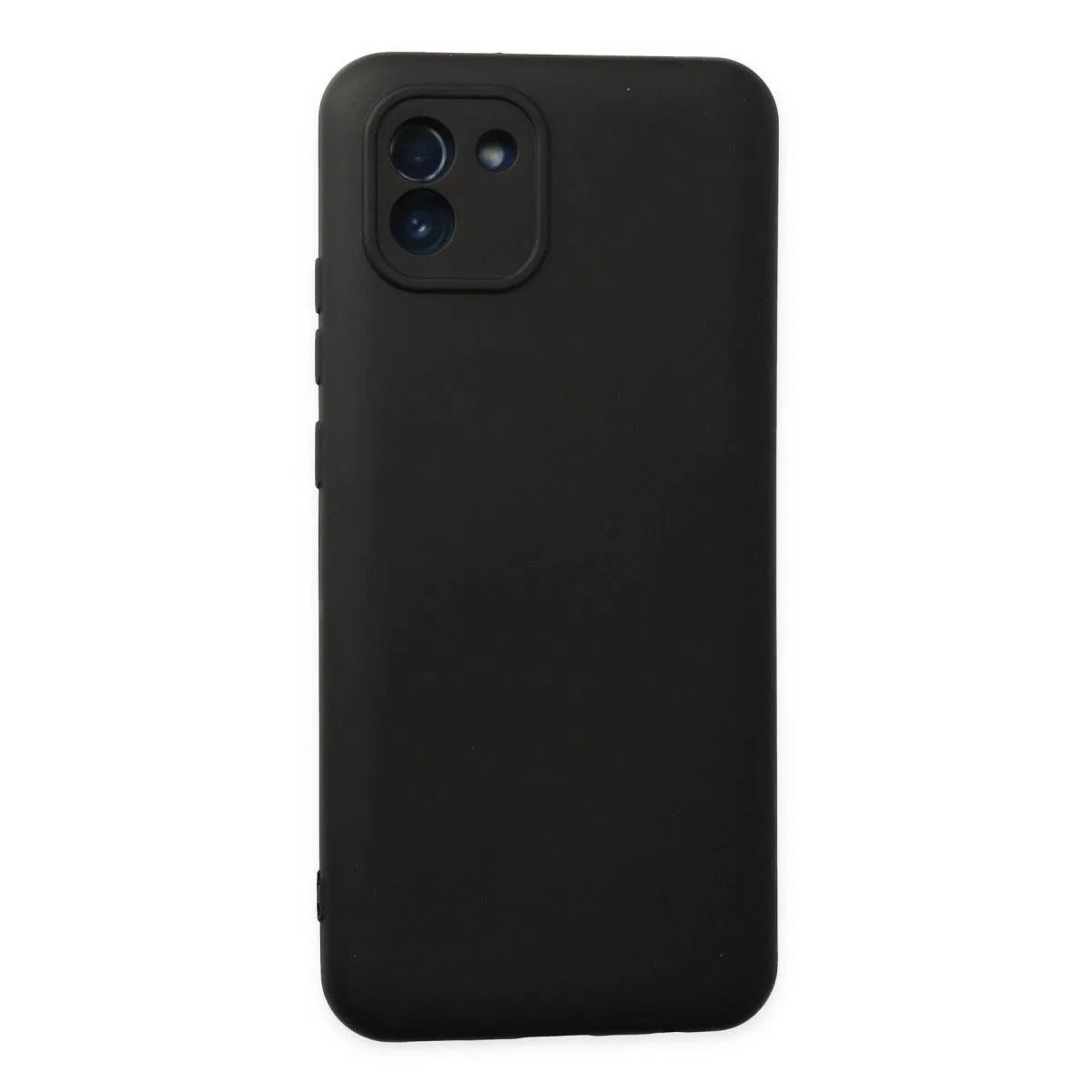 Samsung Galaxy A03 Kılıf Nano İçi Kadife Silikon - Siyah