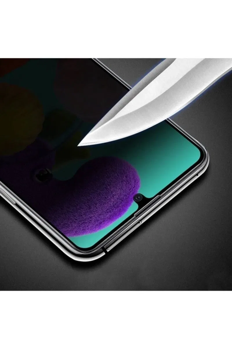 Samsung A52 Uyumlu Hayalet Ekran Gizli Tam Kaplayan Kırılmaz Cam Seramik Ekran Koruyucu Film görsel 3