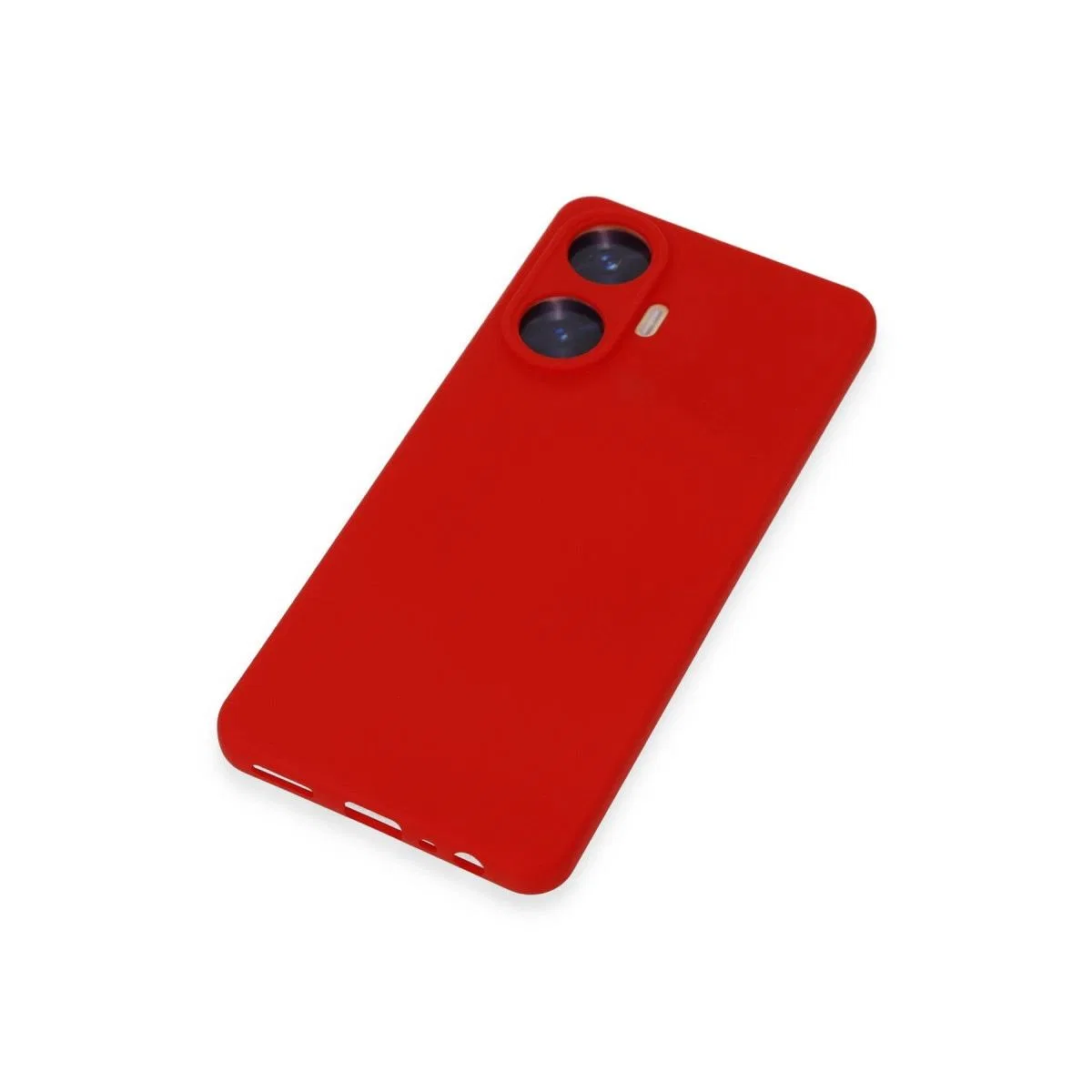 Realme C55 Kılıf Nano İçi Kadife Silikon - Kırmızı görsel 3