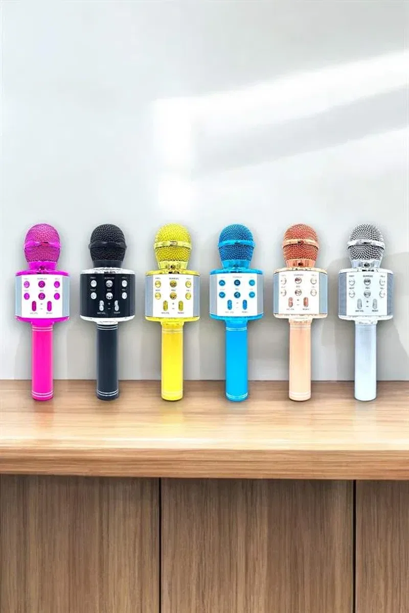 Taşınabilir Bluetooth Karaoke Mikrofon: Hafıza Kart Girişli, Etkileyici Performans görsel 3