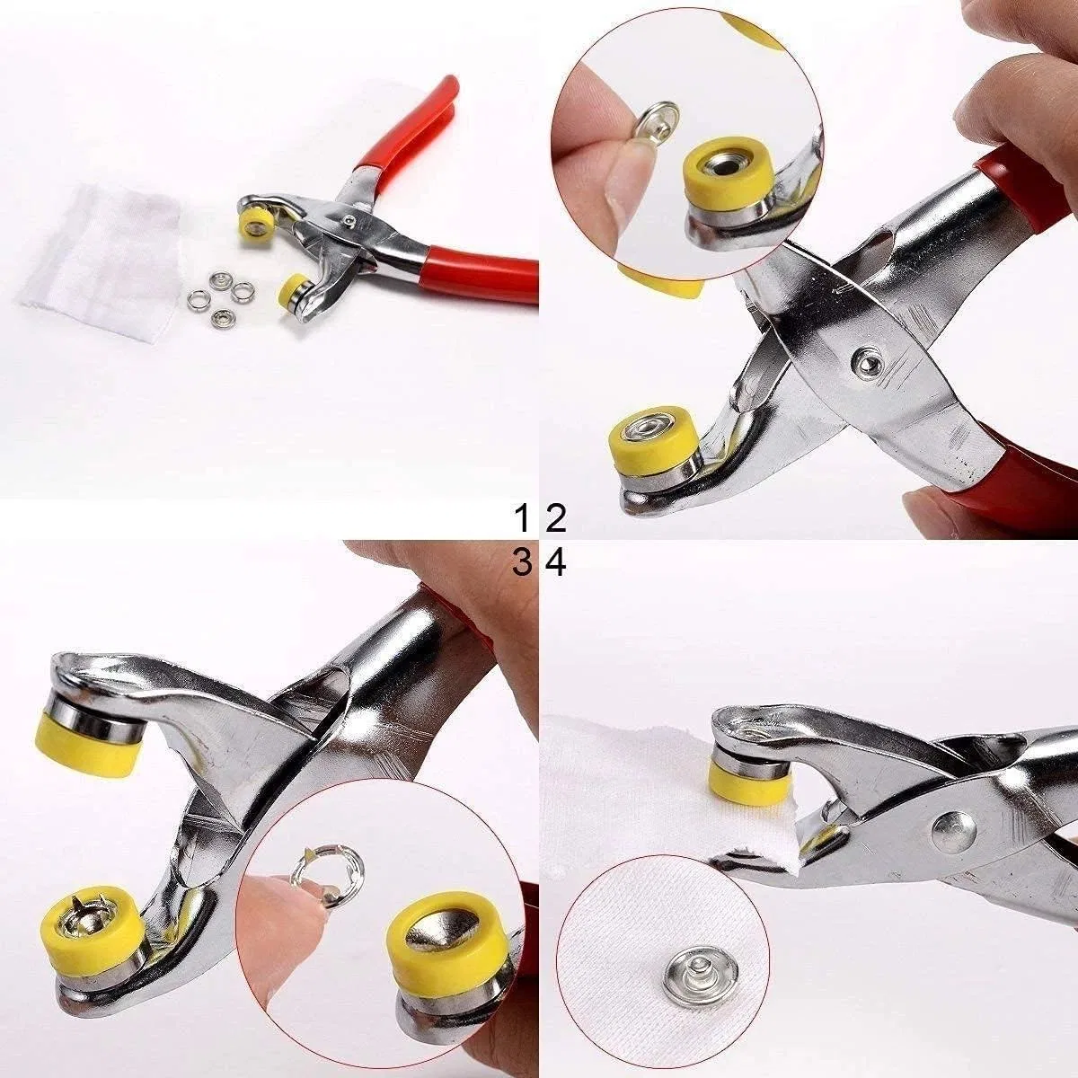 Metal Çıtçıtlı Düğme Pensesi Ve Düğmesi (25 Set) görsel 4