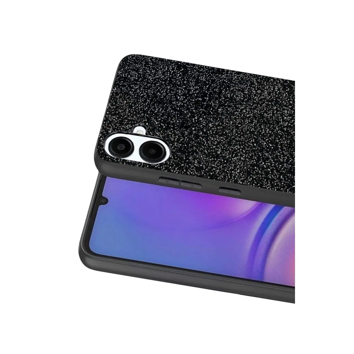 Onegif Samsung Galaxy A07 4g Bright Simli Kapak - Siyah görsel 2