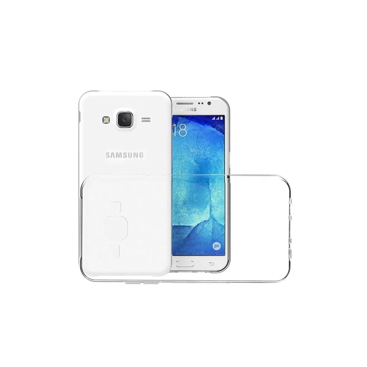 Newface Samsung Galaxy J7 Kılıf Lüx Şeffaf Silikon görsel 2