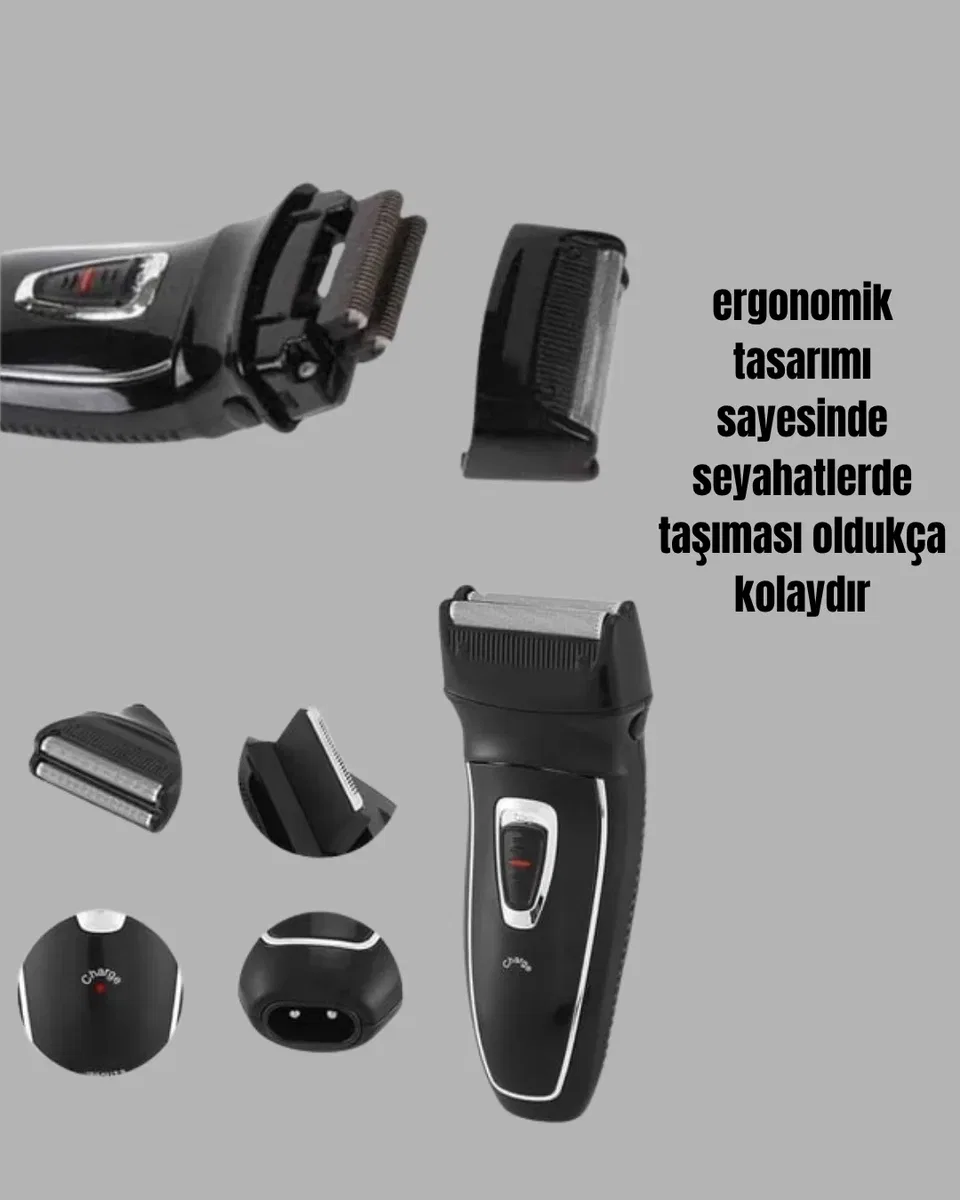 Erkekler İçin Folyo Başlıklı Tıraş Makinesi görsel 3