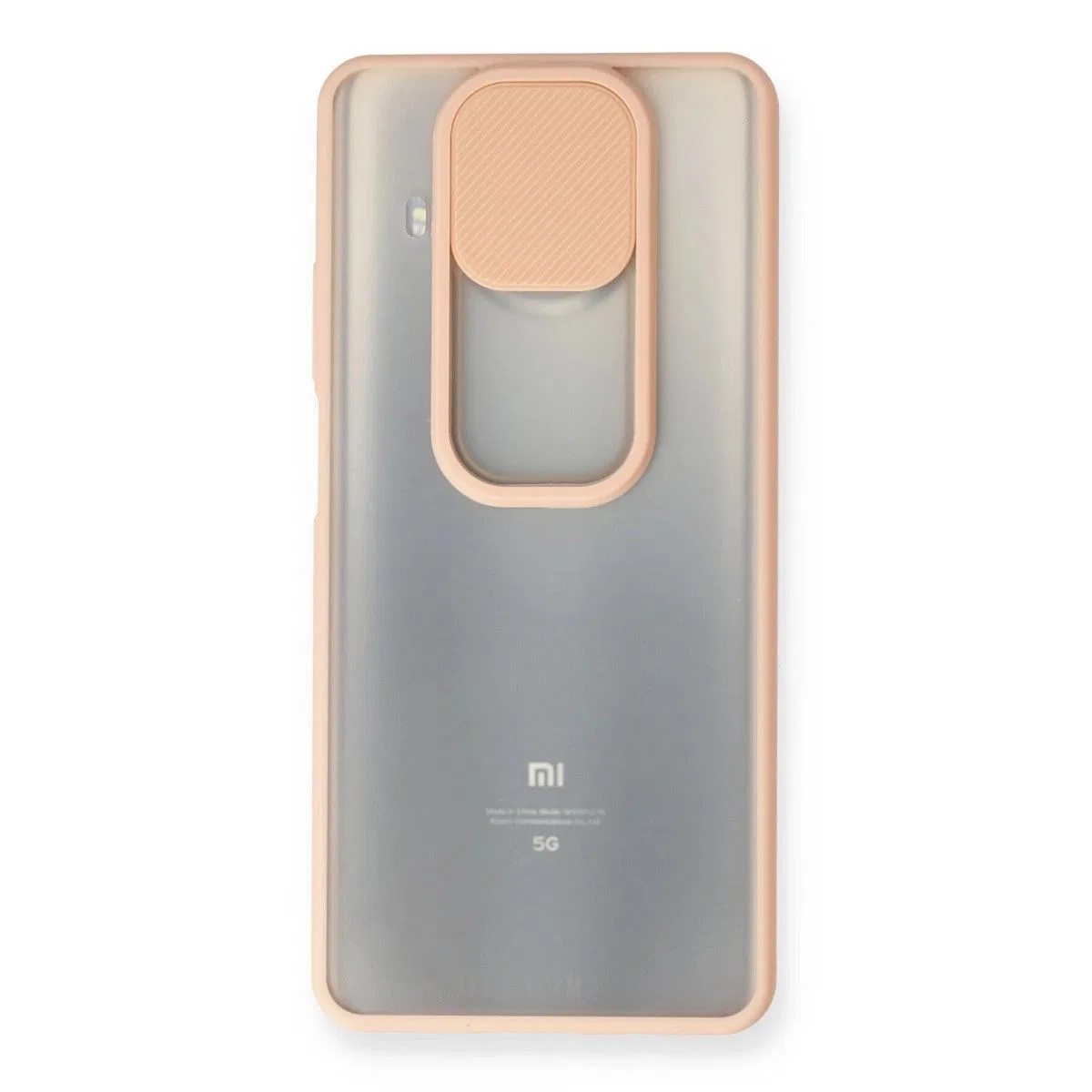 Xiaomi Mi 10t Lite Kılıf Palm Buzlu Kamera Sürgülü Silikon - Pembe görsel 2