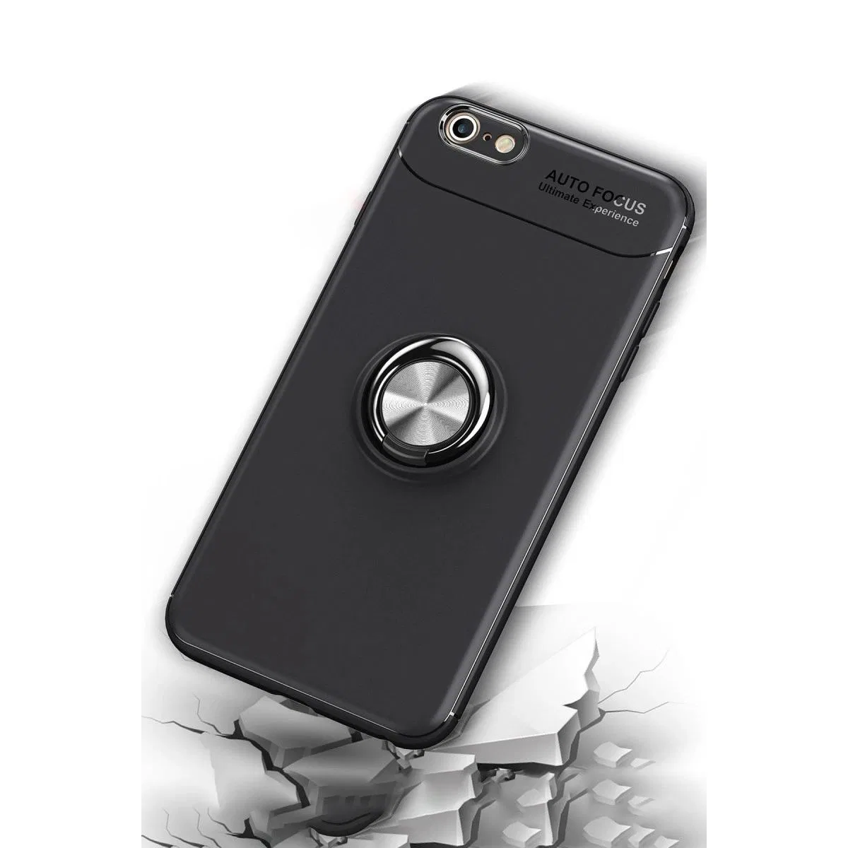 Apple İphone 6 Kılıf Range Yüzüklü Silikon - Kırmızı görsel 7