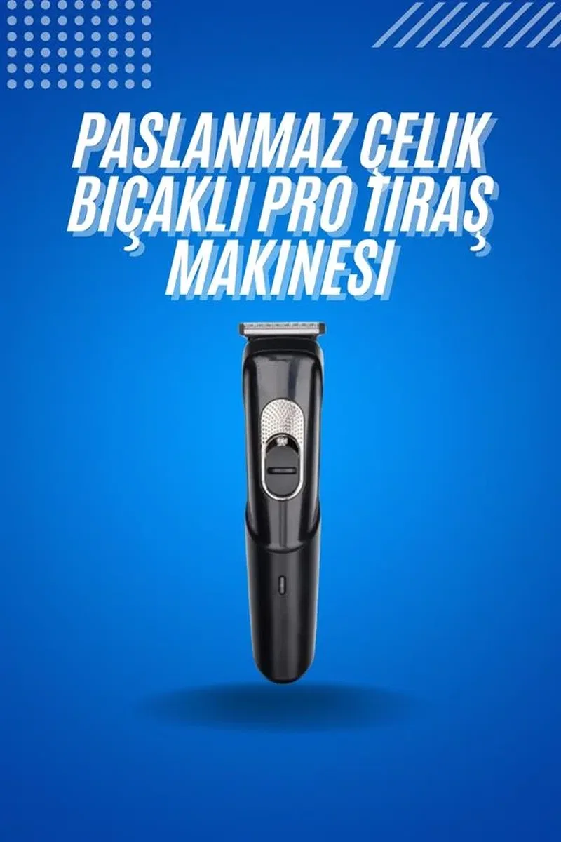 Ense Kesme Makinesi Şarjlı Saç Sakal Tıraş Makinesi Taşınabilir görsel 2