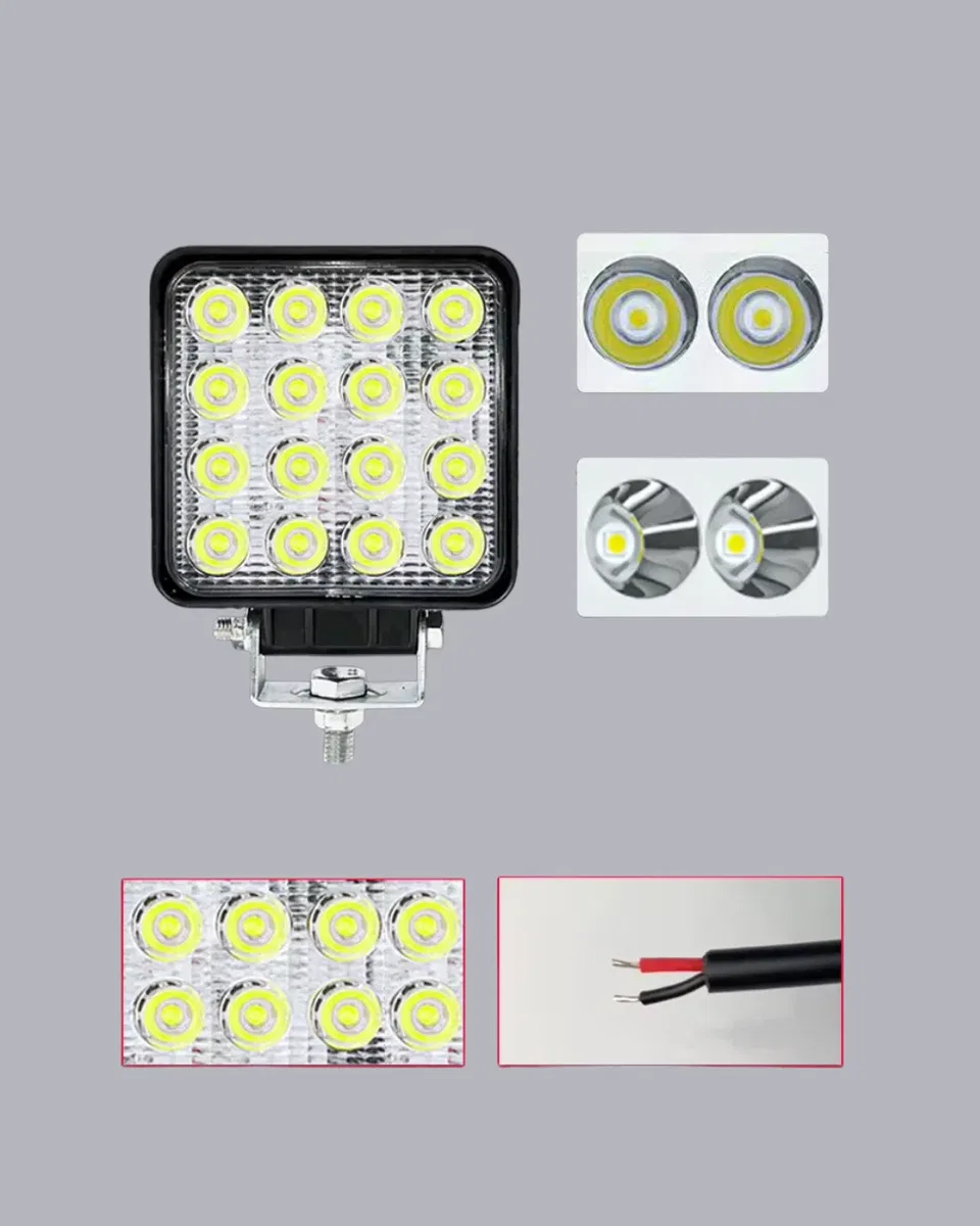 Araç Tipi LED Çalışma Lambası – IP65 Koruma, Alüminyum Kasa, Geniş Görüş Açılı görsel 5