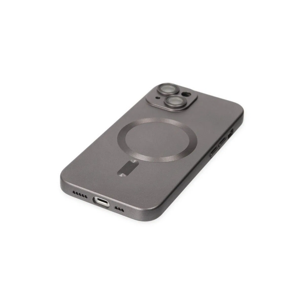Apple İphone 14 Plus Kılıf Moshi Lens Magneticsafe Silikon - Füme görsel 5