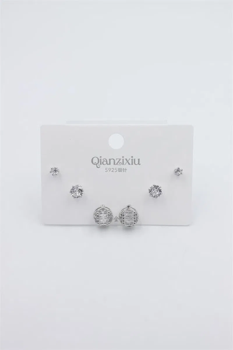 Çoklu Set Küpe - Gümüş