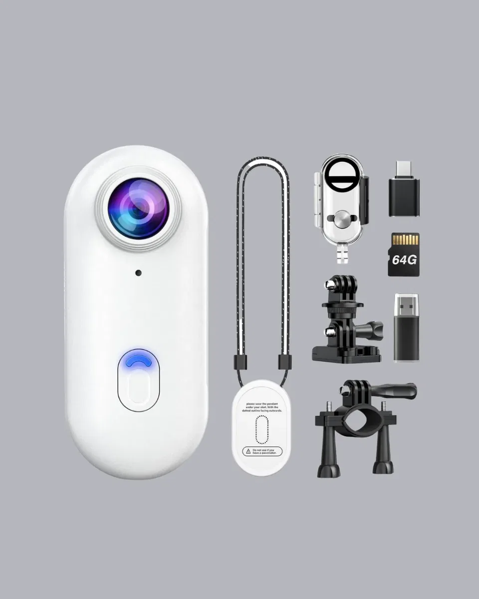 4K Full HD Spor Kamerası 360° Klips ve WiFi Özellikli görsel 4