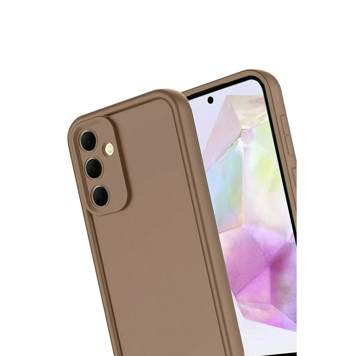 Samsung Galaxy A17 5g Viera Silikon - Kahverengi görsel 3