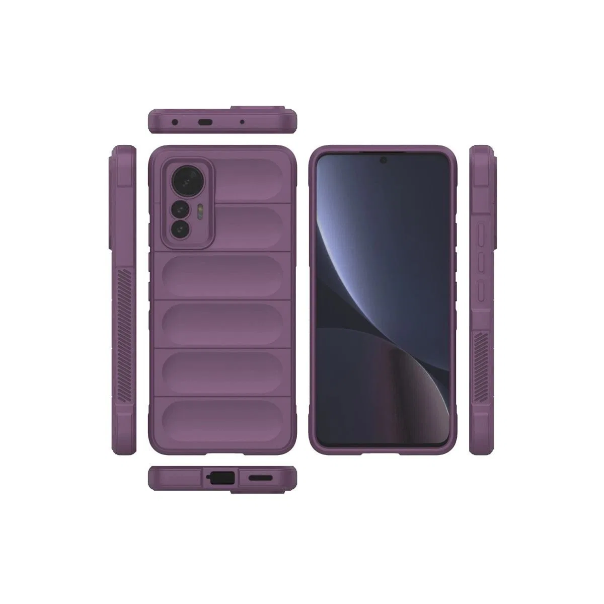 Xiaomi Mi 12 Lite Kılıf Optimum Silikon - Mor görsel 3