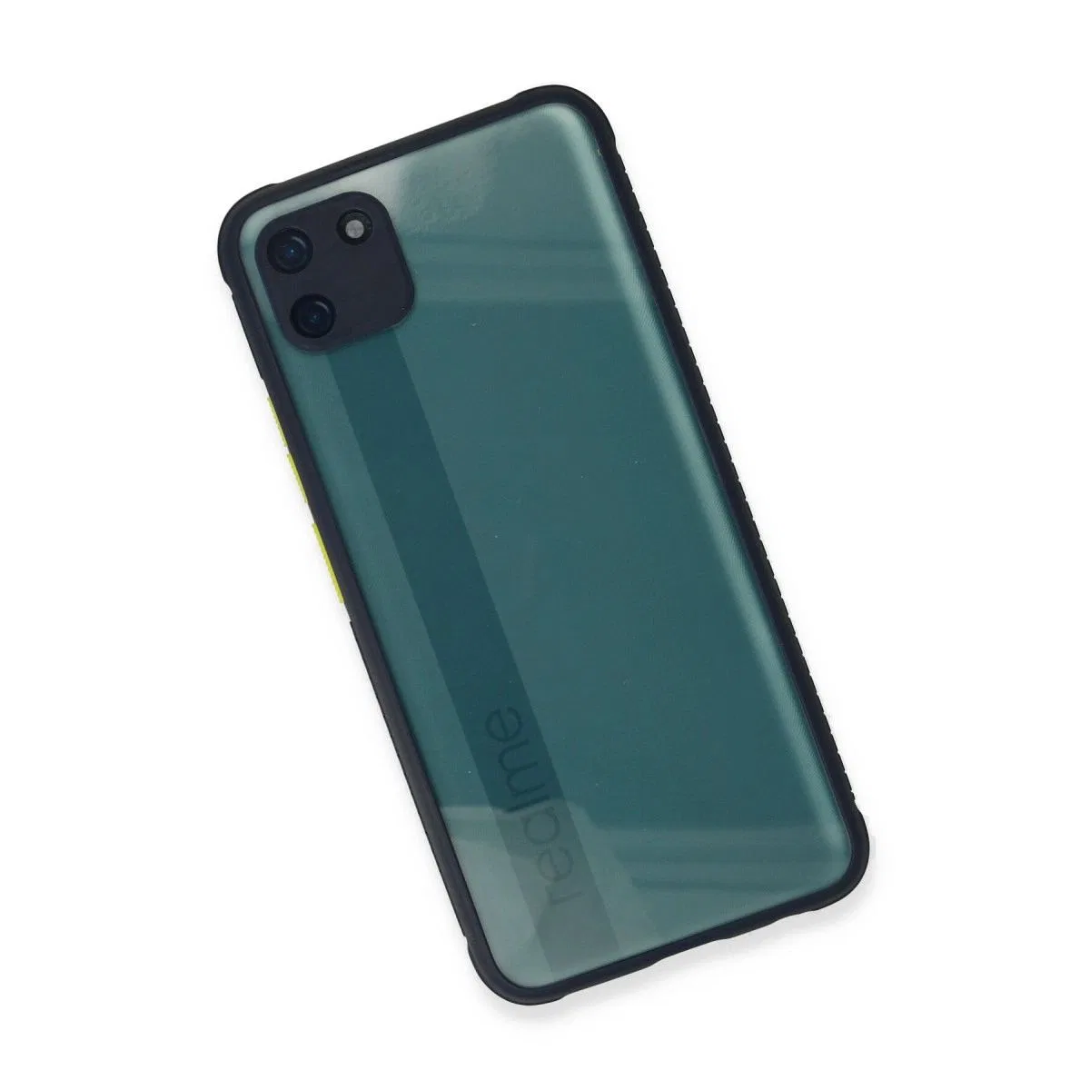 Realme C11 Kılıf Miami Şeffaf Silikon - Lacivert görsel 3