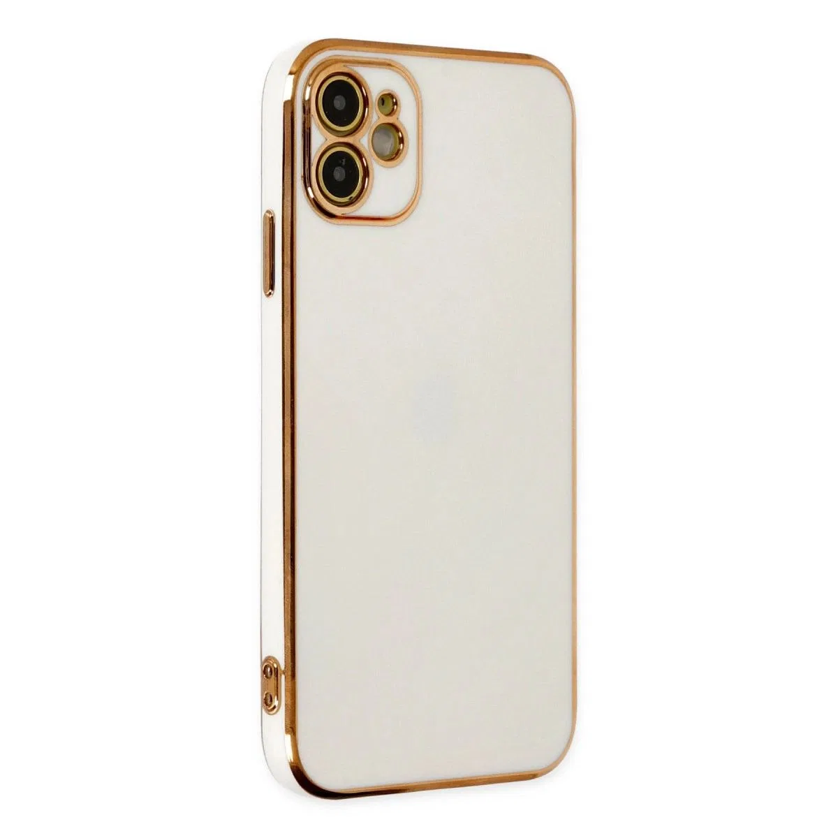 Apple İphone 12 Kılıf Volet Silikon - Beyaz