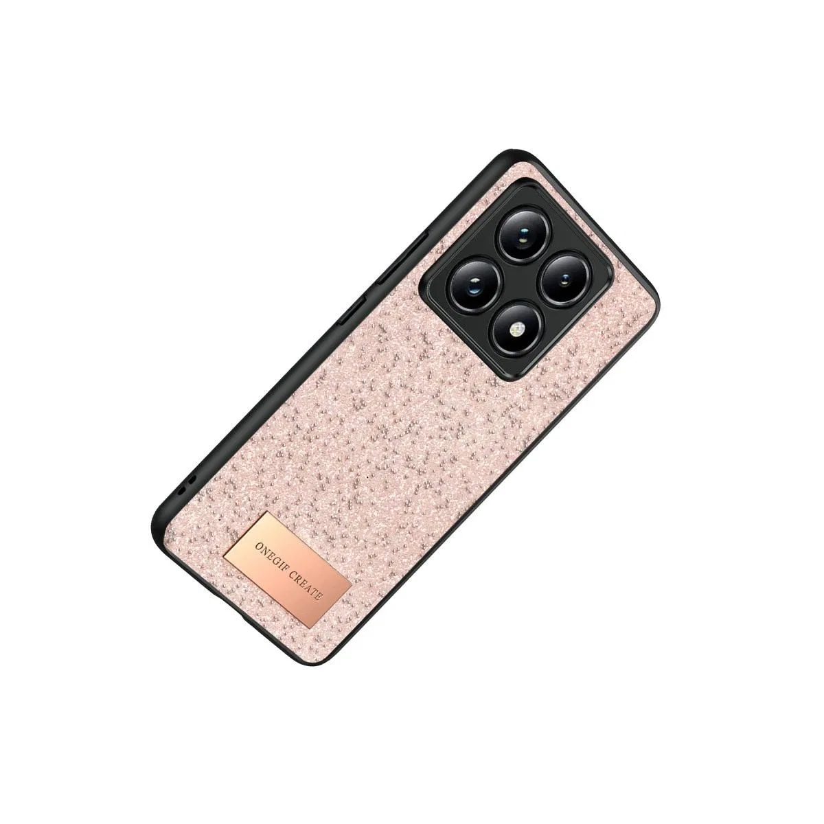 Onegif Xiaomi Mi 14t Pro Bright Simli Kapak - Pembe görsel 3