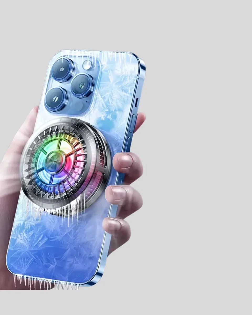 Telefon Soğutucu Fan RGB Işık Mobil Gaming İçin Süper Soğutma görsel 2