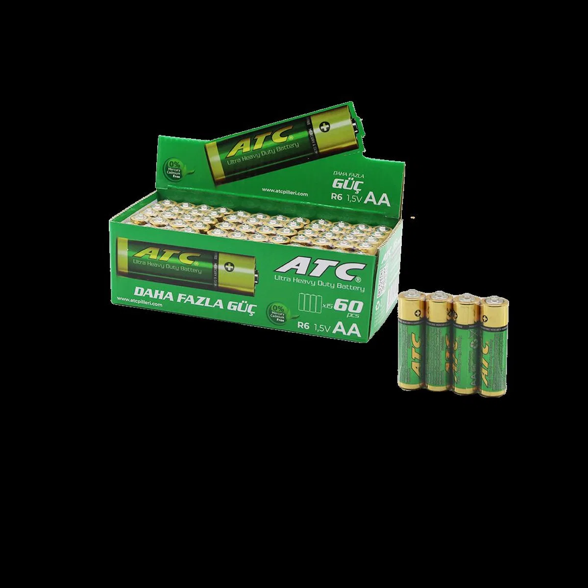 AA (R06) 1. 5V Kalem Pil 60'lı Paket görsel 2