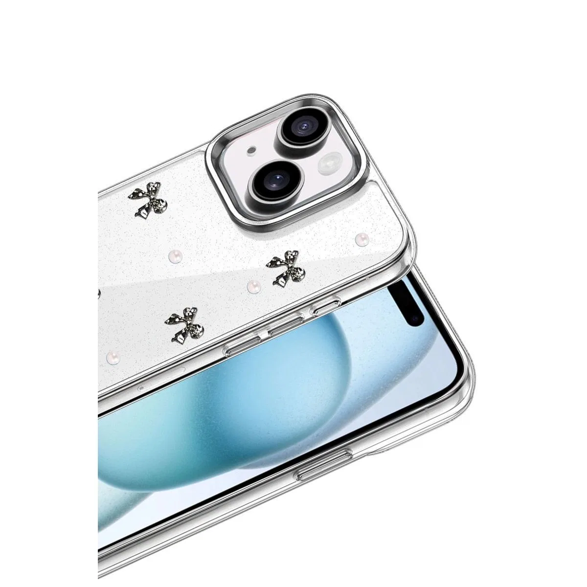 Apple İphone 15 Fiyonk Desenli Kapak - Desen 8 görsel 2