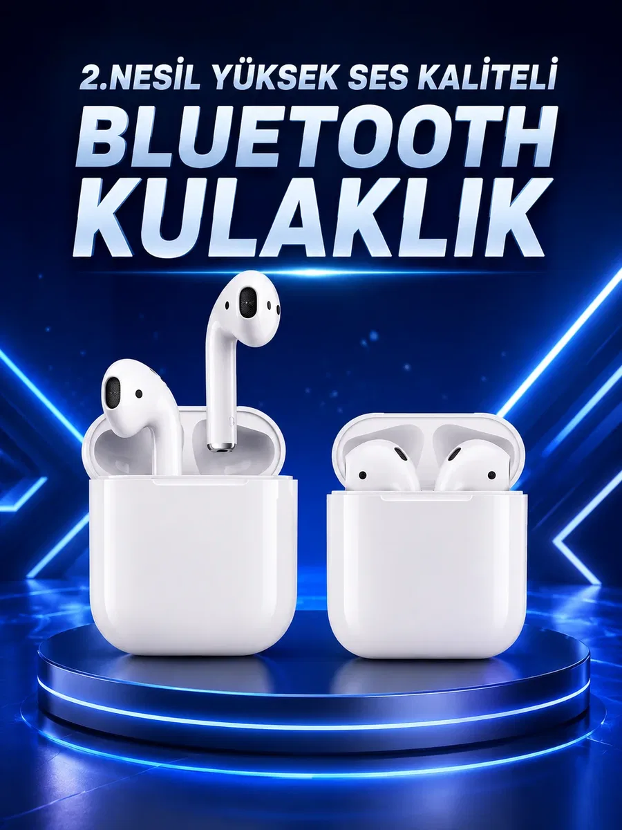 2. Nesil Yeni Model TWS Bluetooth Kulaklık Dokunmatik Kontrol Yüksek Ses Kaliteli