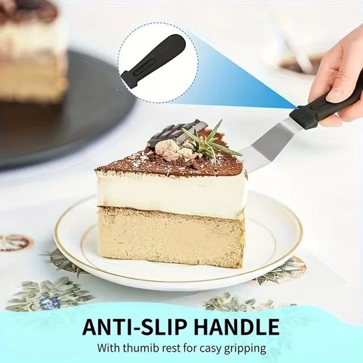 Paslanmaz Çelik L Tipi Pastacı Spatulası – Krema Düzeltme Ve Pasta Şekillendirme Bıçağı görsel 3