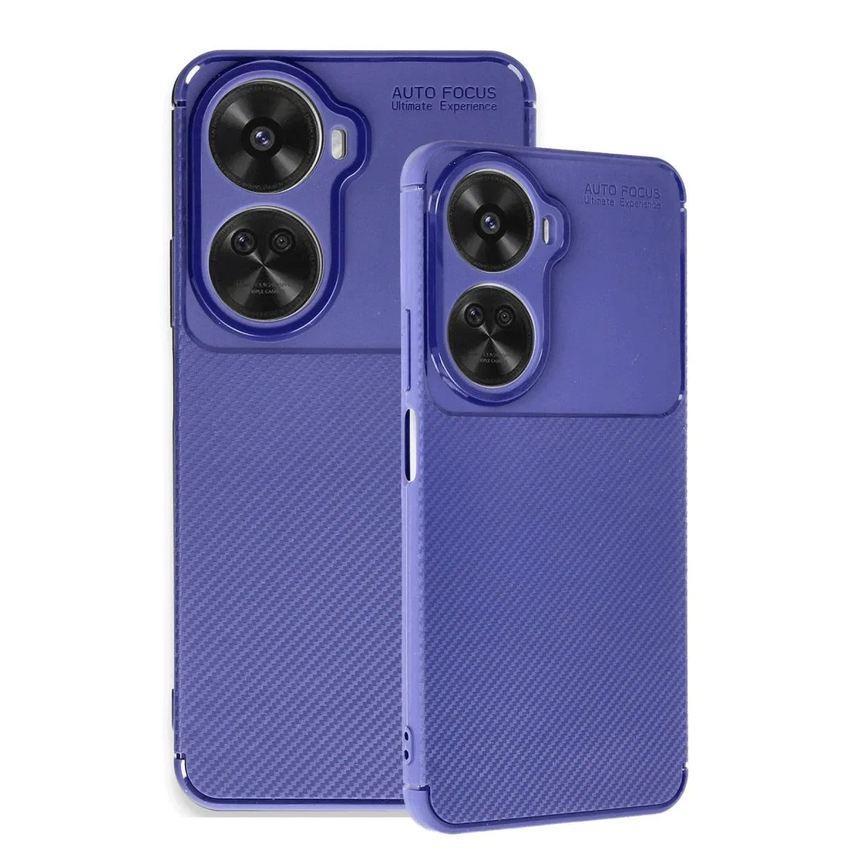 Huawei Nova 12 Se Kılıf Auto Focus Karbon Kapak - Lacivert görsel 3