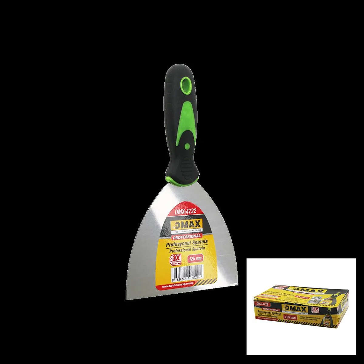 125 mm Metal Spatula Fiber Saplı görsel 2