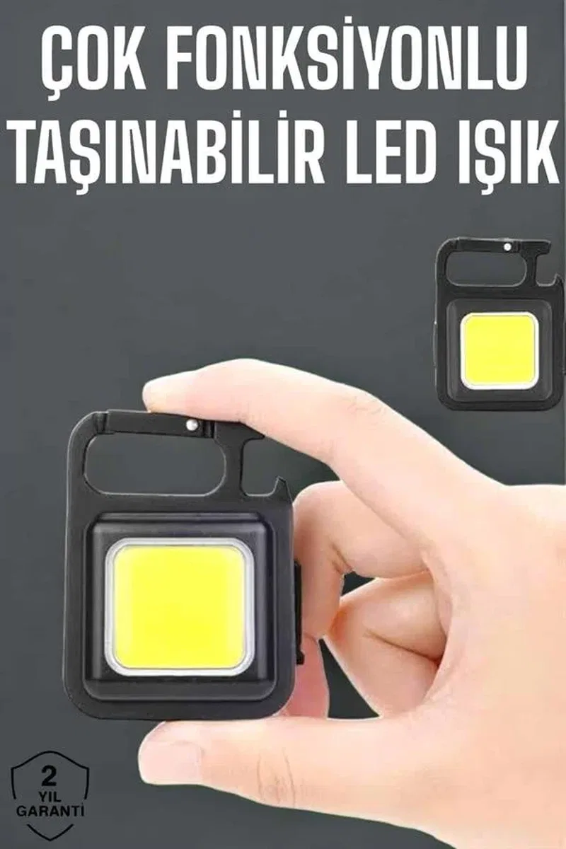 Kamp Işığı Çok Fonksiyonlu Taşınabilir Anahtarlık Kapak Açma Manyetik Özelliği görsel 3