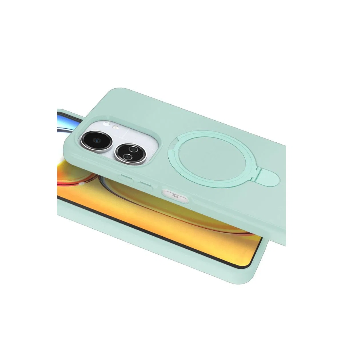 Xiaomi Redmi 13c Regal Magsafe Standlı Kapak - Su Yeşili görsel 3