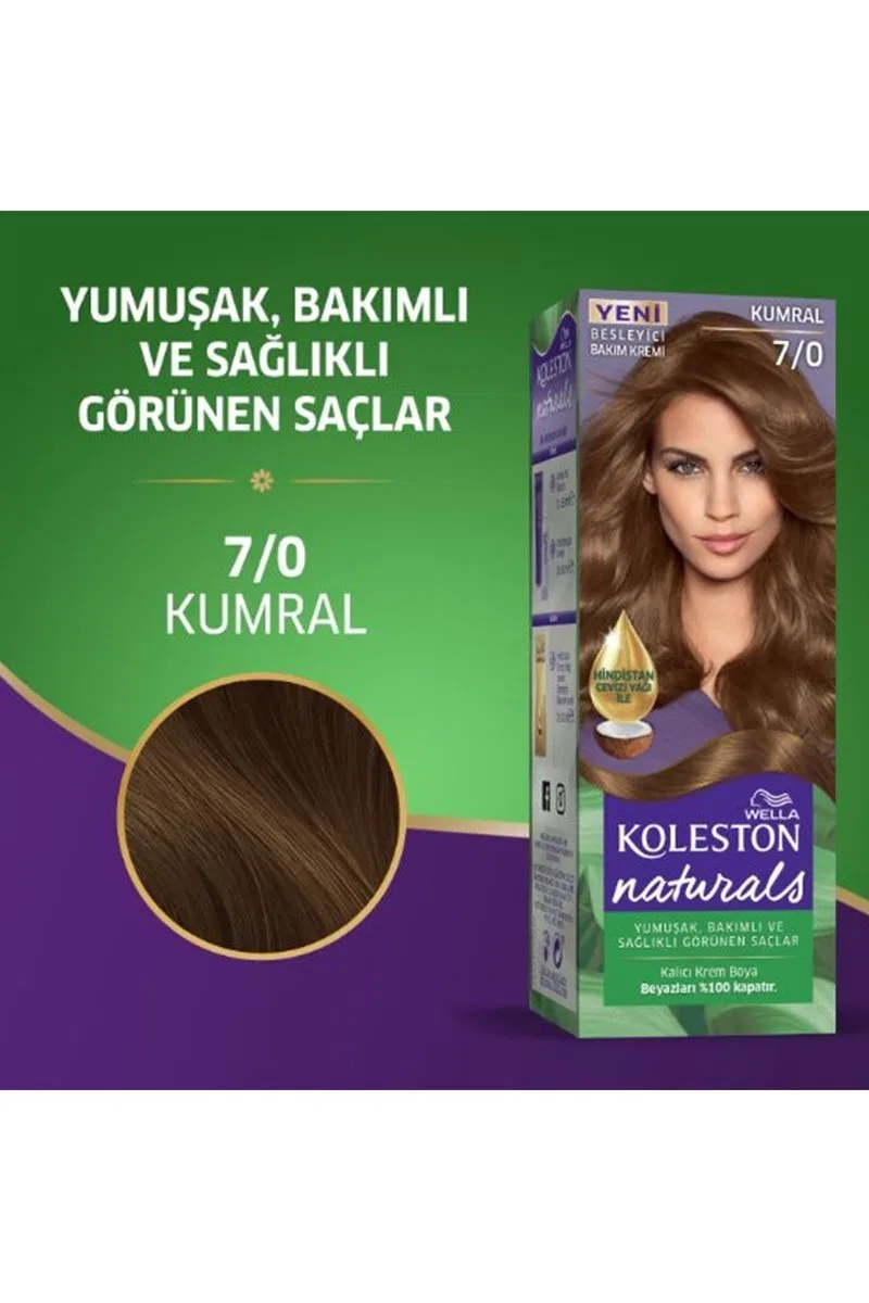 Naturals Saç Boyası Kumral 7/0 görsel 2