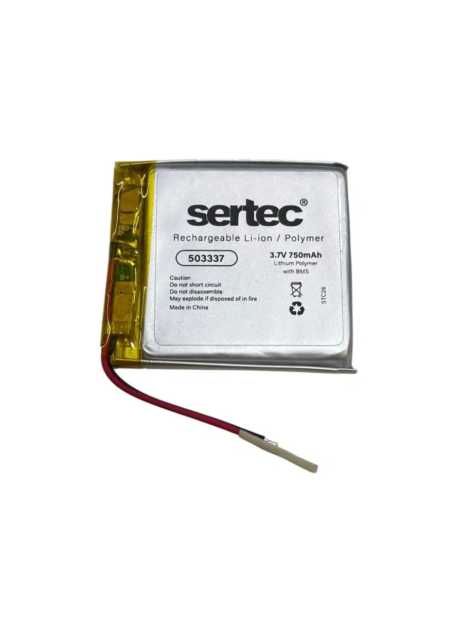 Sertec 503337 3. 7v 750 Mah Li-polymer Pil (devreli/1. 5a)