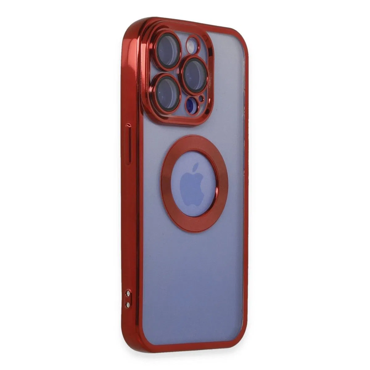 Apple İphone 15 Pro Max Kılıf Slot Silikon - Kırmızı görsel 2