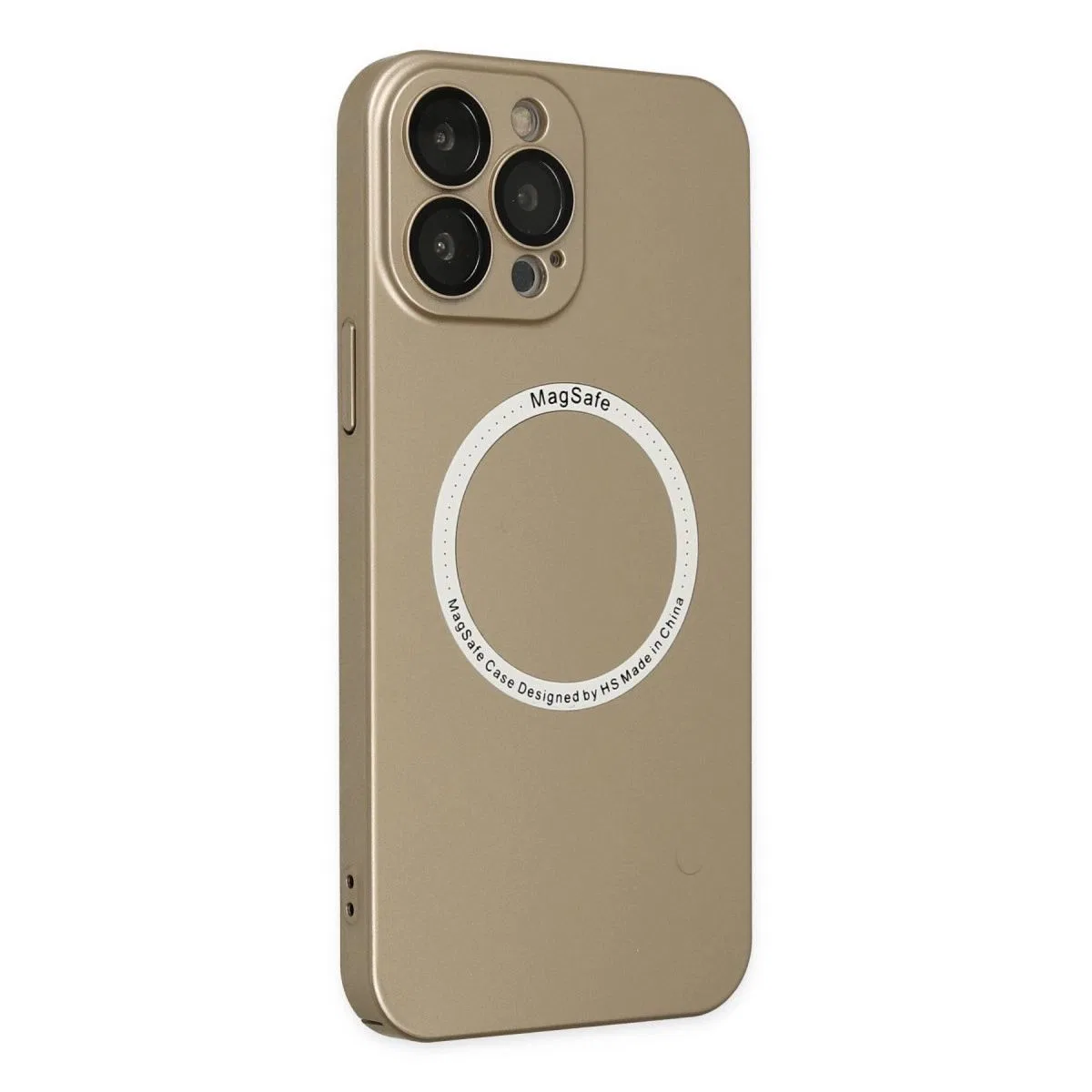 Apple İphone 14 Pro Kılıf Jack Magneticsafe Lens Silikon - Gold görsel 2