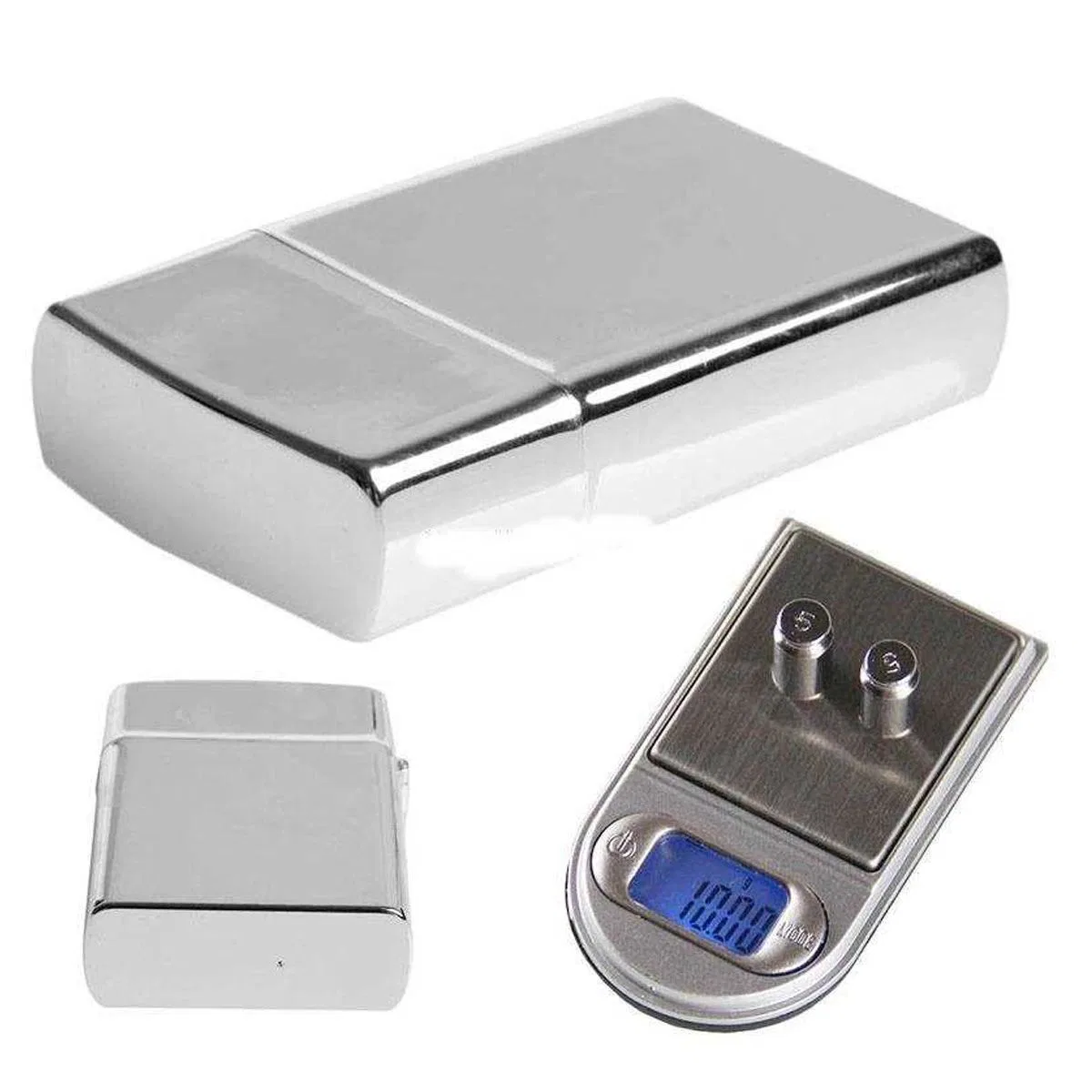 Diamond Zippo Çakmak Şeklinde Kutulu Mini Cep Hassas Dijital Terazi (200gr-0. 01)