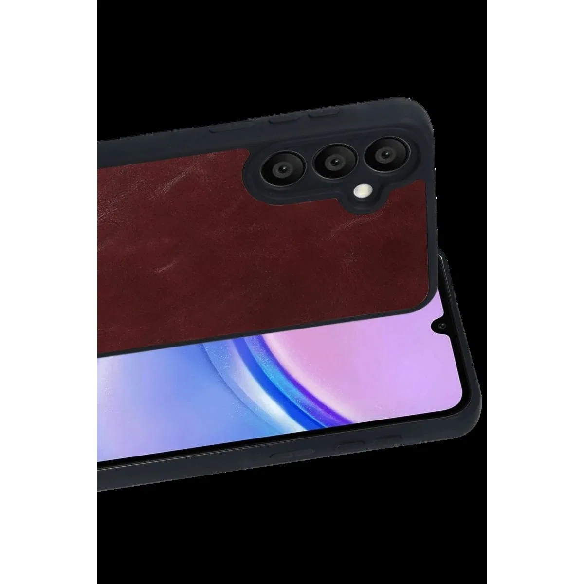 Samsung Galaxy A57 5g Aras Deri Kapak - Bordo görsel 2