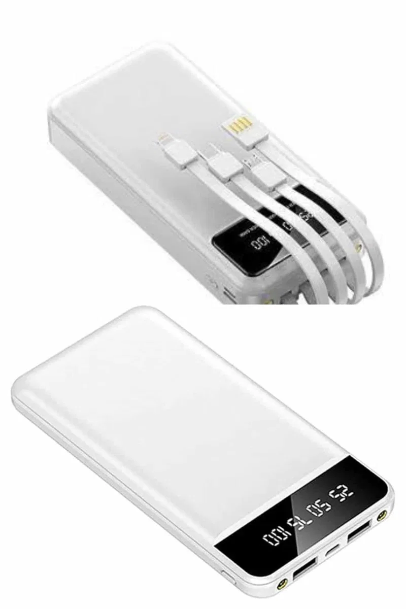 Powerbank Şarj Cihazı 4 Çıkışlı 20. 000 MAH Powerbank Kompakt Yüksek Kapasiteli Hızlı Şarj görsel 5