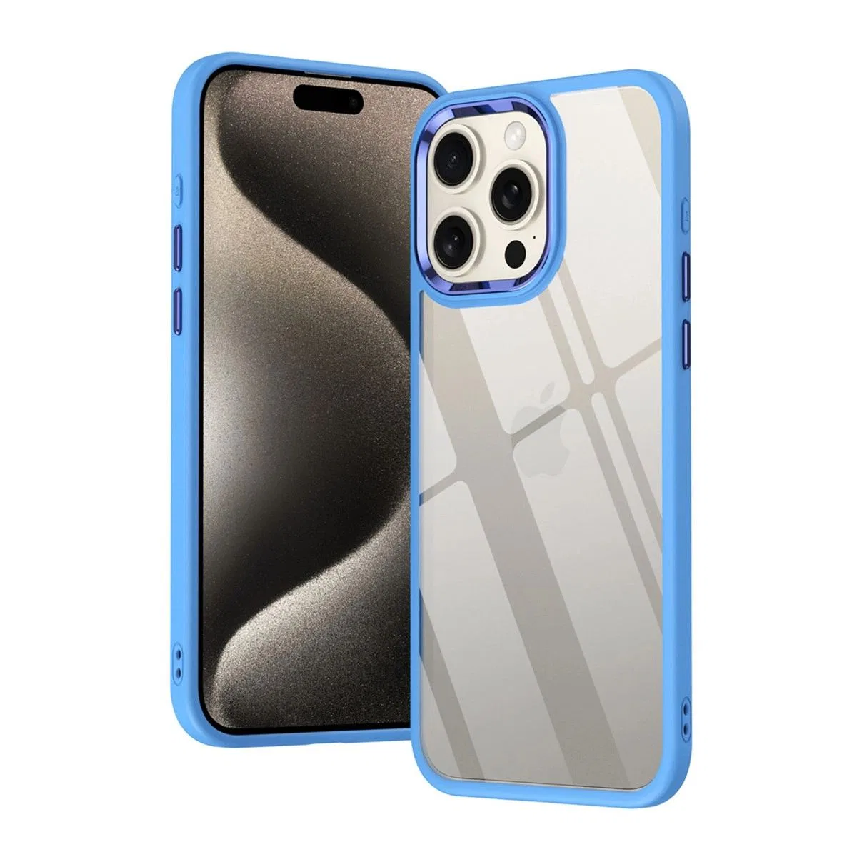 Apple İphone 15 Pro Max Kılıf Power Silikon - Lila görsel 2