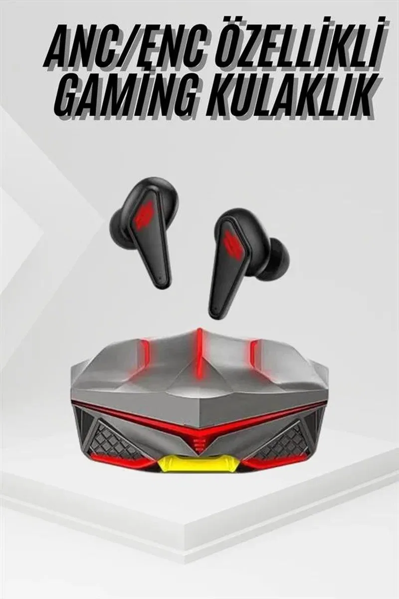 Profesyonel TWS Işıklı Kablosuz Bluetooth Kulaklık Oyuncu Kulaklığı görsel 2