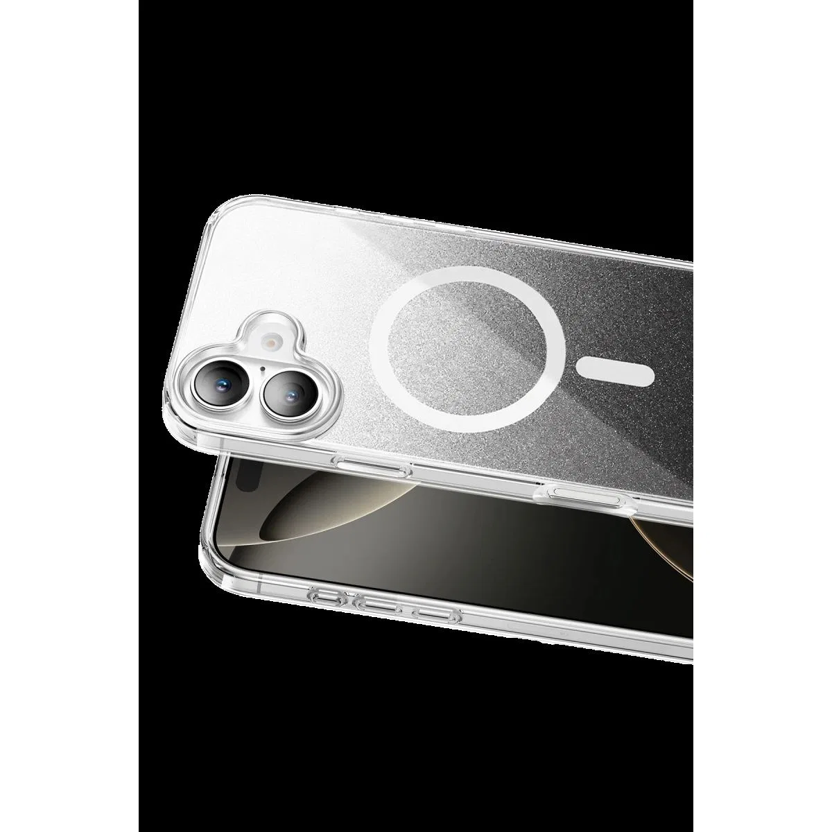 Onegif Apple İphone 16 Sora Simli Magsafe Kapak - Siyah görsel 2